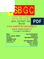 Ieee Projects 2011 For Cse at SBGC (Chennai, Trichy, Madurai, Dindigul)