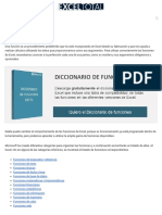 Funciones de Excel - Lista Completa de Funciones Por Categoría