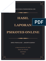 Laporan Psikotes Online - Sdr. Zulkhair Al-Amiri