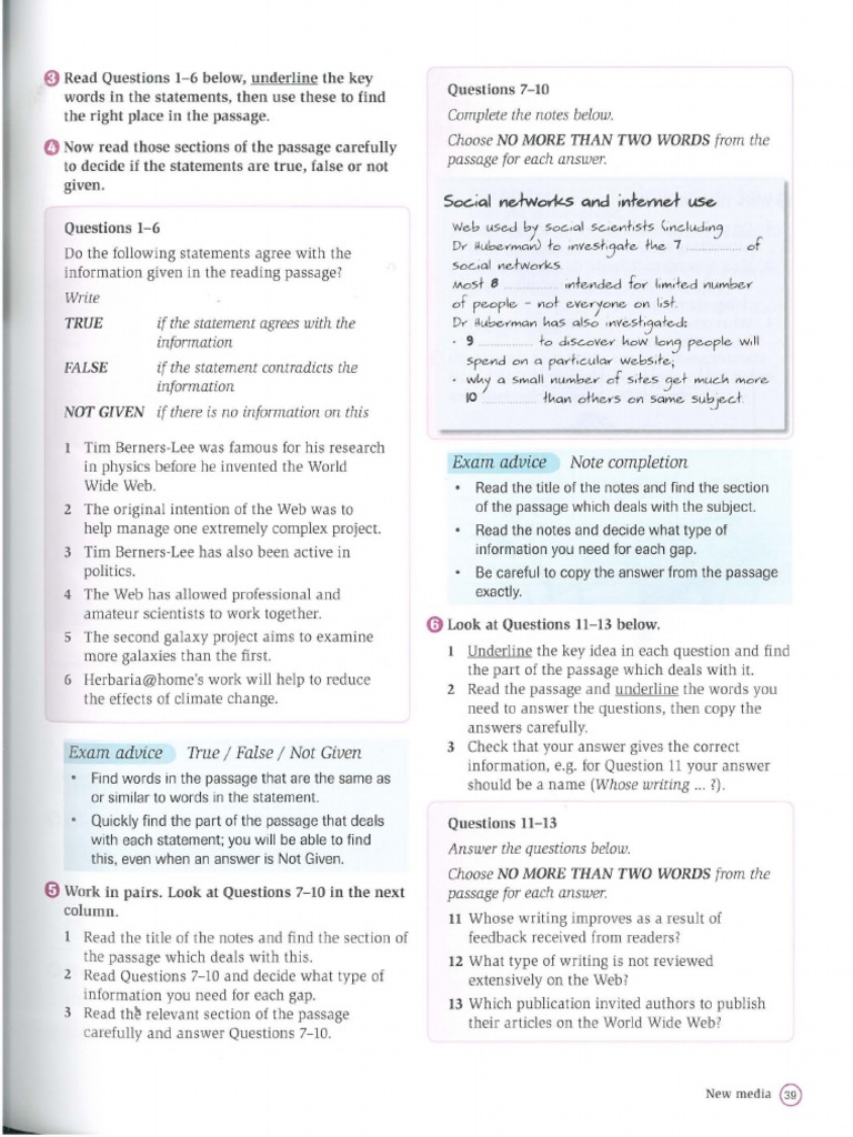 Reading Comprehension Exam Guide | PDF | Test (Assessment) | World Wide Web