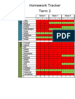 Homework Tracking