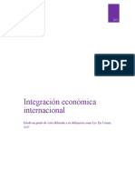Integración Económica Internacional