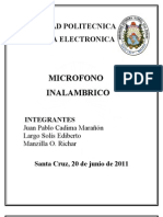 Informe Microfono Inalambrico