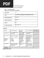 Case Study On Building Data Warehouse/Data Mart