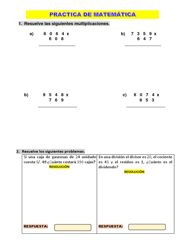 Practica de Matemática 1 | PDF | Métodos y materiales de enseñanza