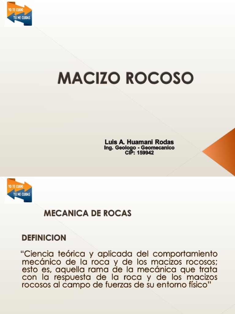 2.0 Macizo Rocoso | PDF | Roca (geología) | Minería