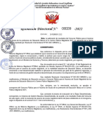 Resolución Directoral #-2022: 28 FEBRERO 2022