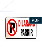 Dilarang Parkir