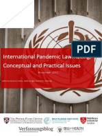 International Pandemic Lawmaking Report Examines Key Issues