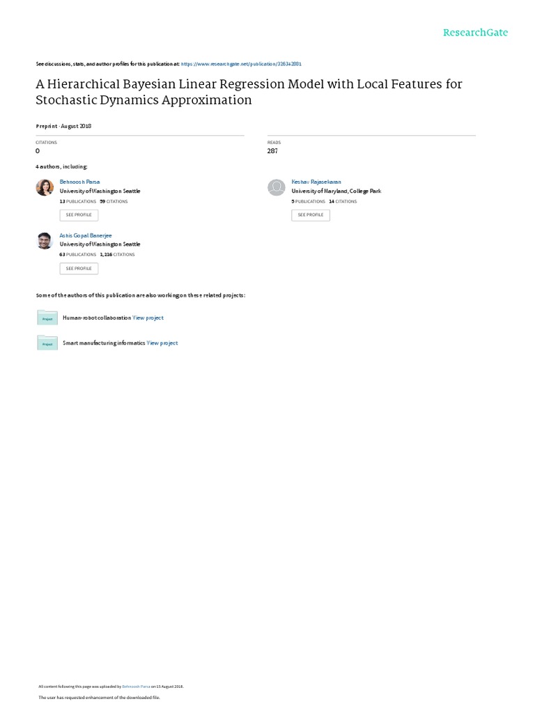 A Hierarchical Bayesian Linear Regression Model With Local Features For ...