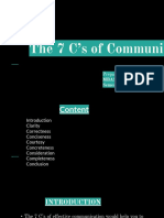 7C's of Effective Communication