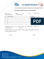 Form - Berita Acara Serah Terima Barang Inventaris