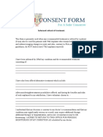 4informed Refusal CONSENT FORM