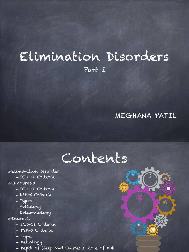 Elimination Disorder A Psychiatric Paediatric Disorder PDF