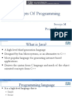 Concepts of Programming: Soorya M Project Engineer