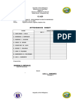 Attendance Sheet: Rowena S. Empiales GAD FPS Secretary Noted: Lou L. Samonte