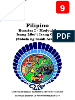 Filipino9 - q1 - Mod2 - Isang Libo - T Isang Gabi Nobela NG Saudi Arabia - v3