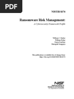 Ransomware Risk Management:: NISTIR 8374