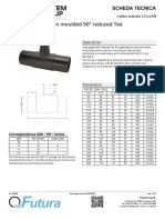 Long Spigot Injection Moulded 90° Reduced Tee