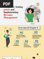 Chapter 6: Setting and Implementing: Prices Revenue Management