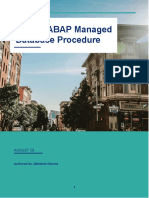 AMDP: ABAP Managed Database Procedure: August 19