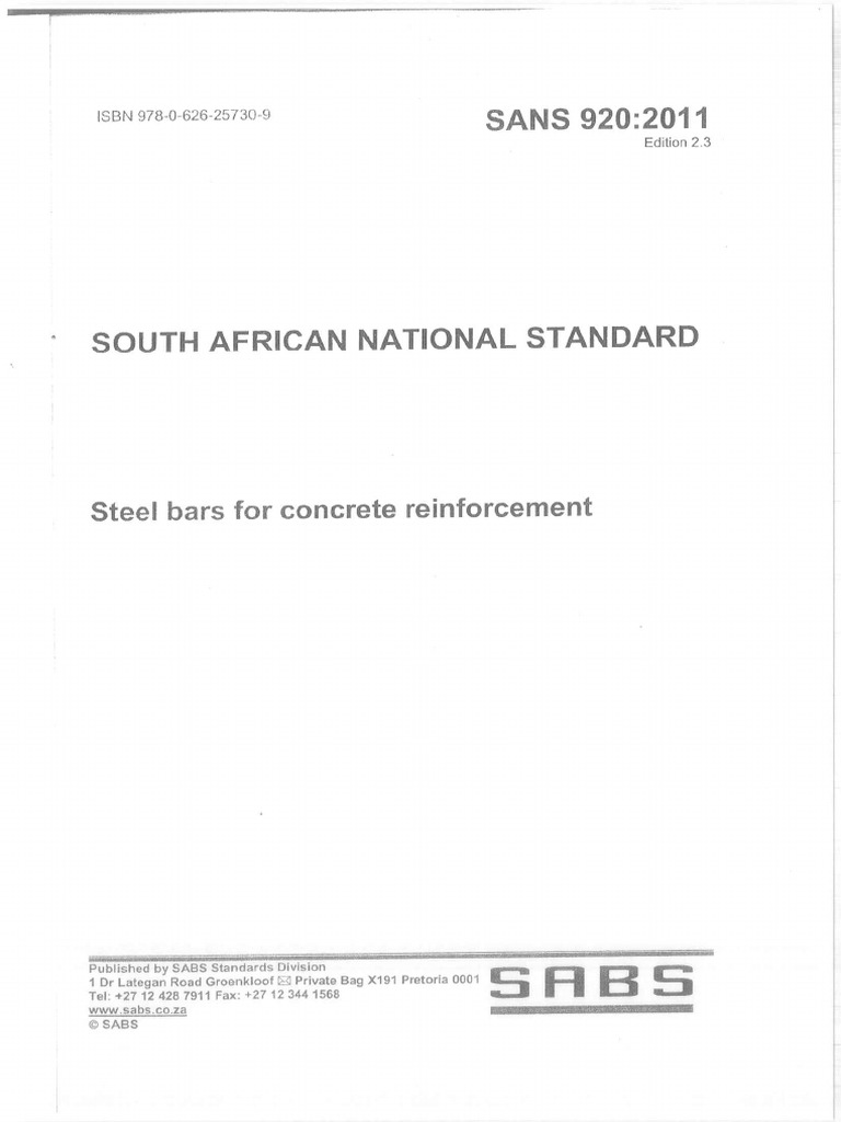 Sans 920 | PDF