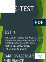 1physical Fitness Test Pre-Test