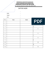 Daftar Hadir Rapat