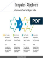 Overlapping Rounded Arrow PPT Diagram