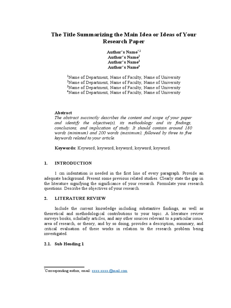 Research Paper Ai