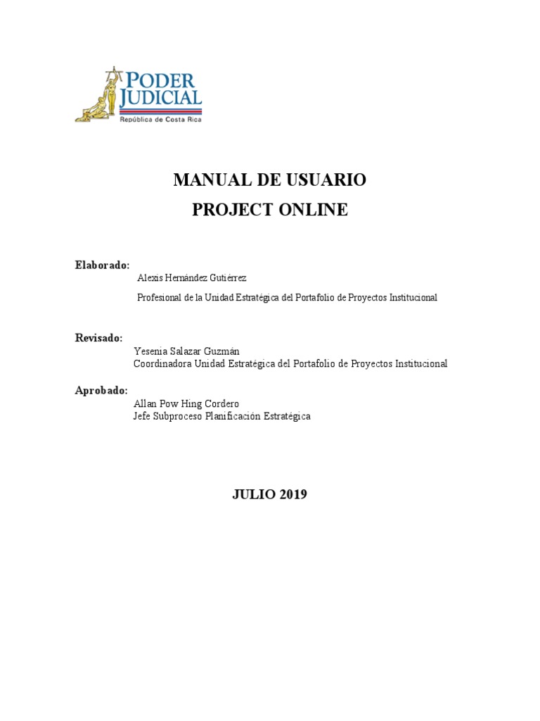 Manual de Usuario de Project Online | PDF | Archivo de computadora ...