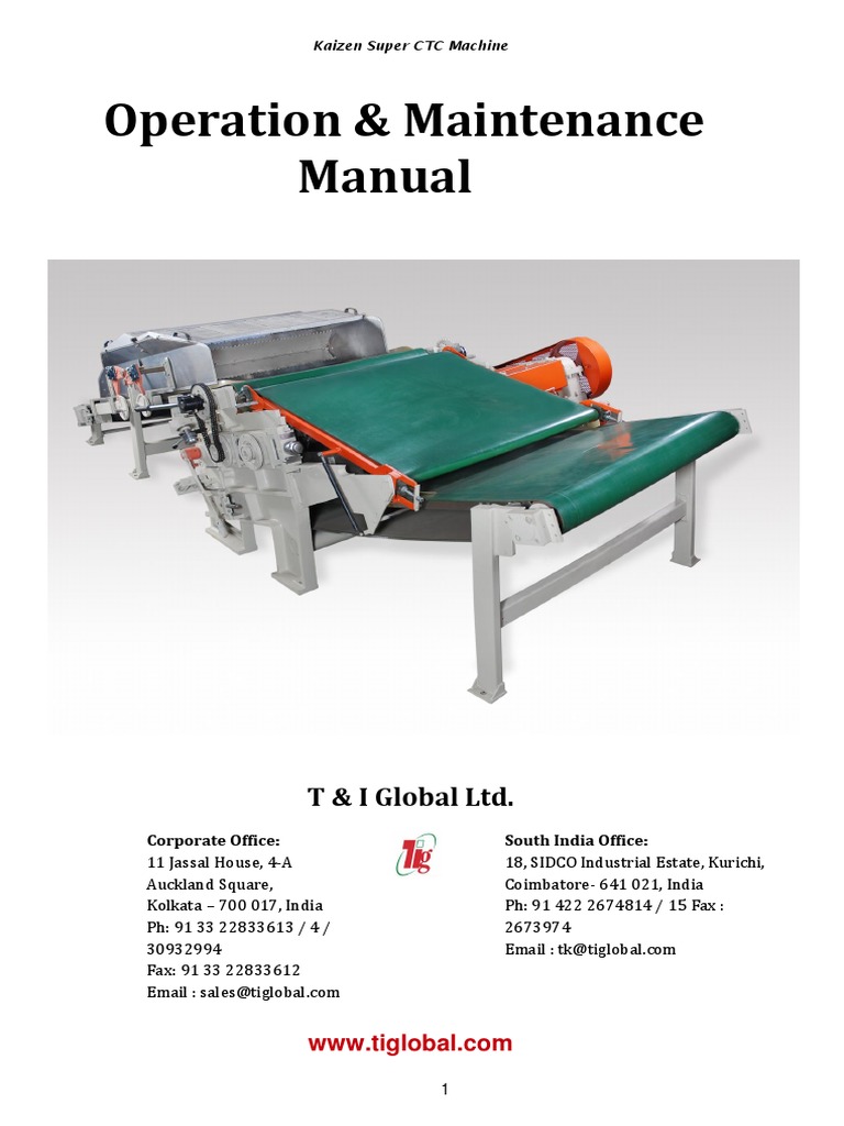 Kaizen Super Manual PDF Bearing (Mechanical) Belt (Mechanical)
