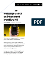 How To Save Webpage As PDF On Iphone and Ipad (iOS 15) - iGeeksBlog