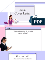 Unit 4 - : Cover Letter