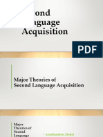 Second Language Acquisition