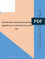 CCAG Algerie 2021 - Cahier des clauses administratives générales  applicables aux marchés publics de travaux 2021