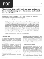 2004-Morphology of The Radial Head A Reverse Engineering Bases Evaluation Using Three-Dimensional Anatomical Data of Radial Bone