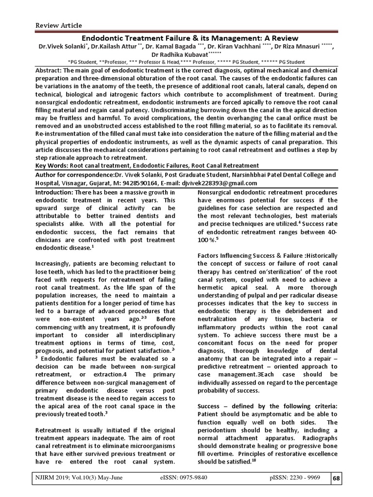 Endodontic Re Treatment PDF