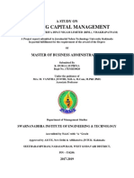 Working Capital Management: A Study On