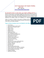 International Journal of Control Theory and Computer Modelling ( IJCTCM )
