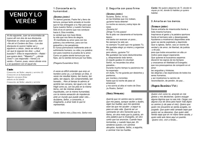 Venid y Vereis Oracion | PDF | Amor | Oración