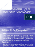 2.zakon o Zaštiti Lica Sa Mentalnim Poremećajima