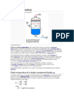 Flash Evaporation of A Single-Component Liquid