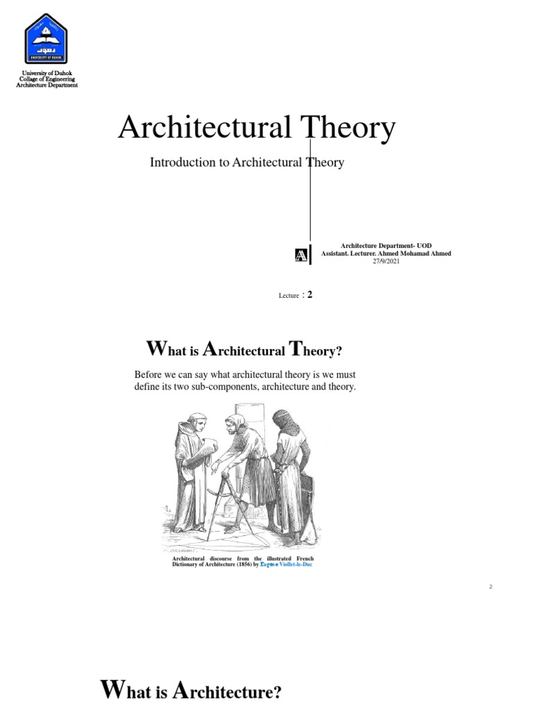 Introduction To Architectural Theory | PDF | Theory | Design