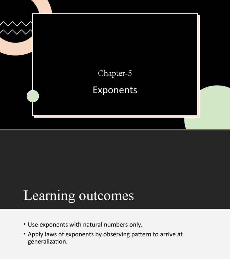 Grade 7 Exponents | PDF