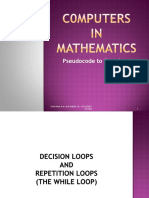 2019 Zameconference Pseudocodes and Flowcharts