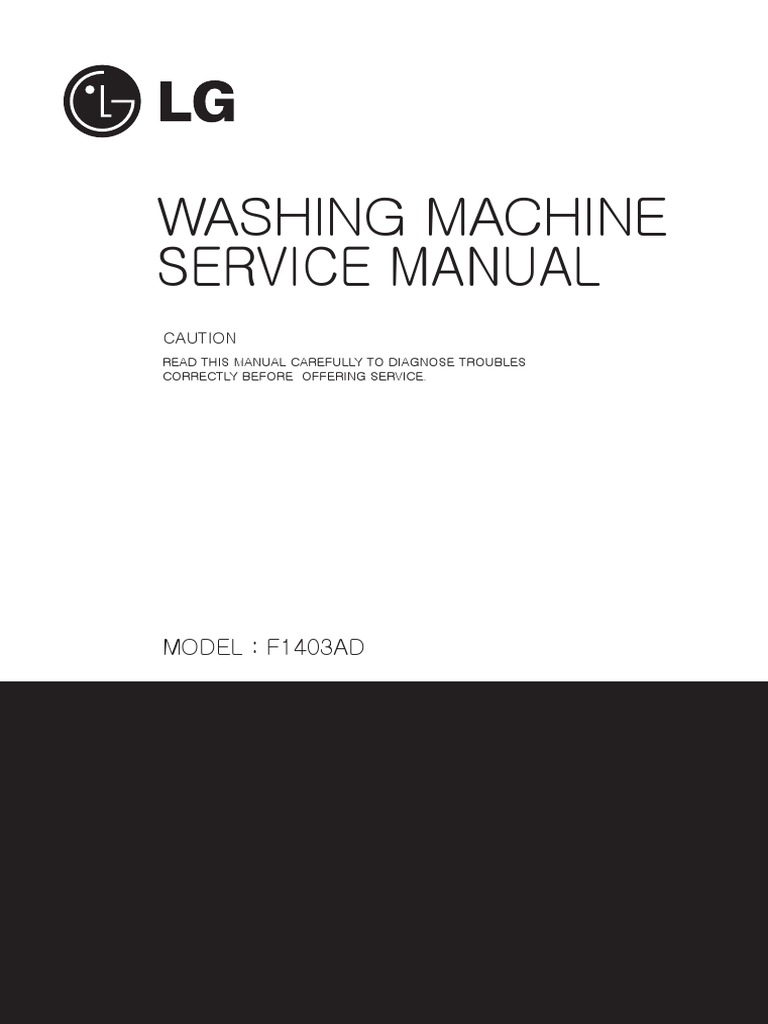 Washing Machine Service Manual PDF Washing Machine Electrical
