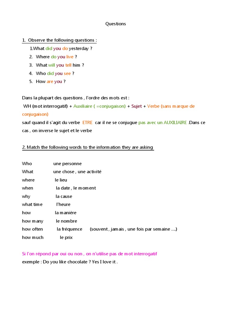 Writing Questions Correction | PDF | Language Arts & Discipline | Self ...