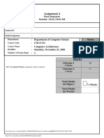 Assignment 4: First Semester Session 1441/1442 AH
