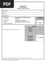 Assignment 3: First Semester Session 1441/1442 AH